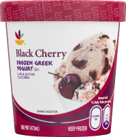 Ahold Frozen Greek Yogurt Black Cherry
