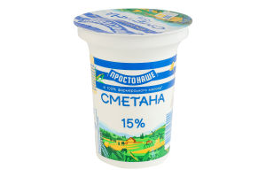 Сметана 15% Простонаше ст 300г