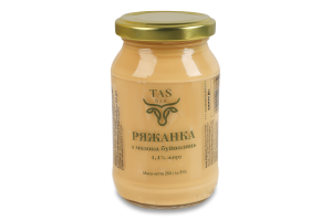 Ряженка 4.4% из молока буйволиц TASbio с/б 250г