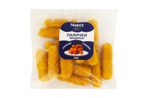 Палочки замороженные жареные Моцарелла Makey м/у 500г