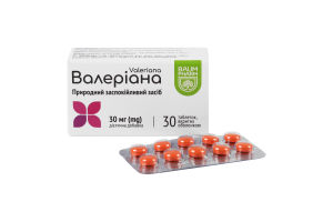 Добавка дієтична таблетки Валеріана Baum Pharm 30шт