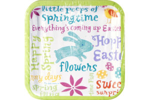 Hallmark Easter Fun Square Party Plates - 8 CT