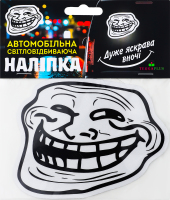 Наліпка світловідбиваюча Trollface