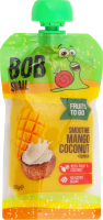 Пюре фруктовое пастеризованное Манго-кокос-лимон Смузи Bob Snail д/п 120г