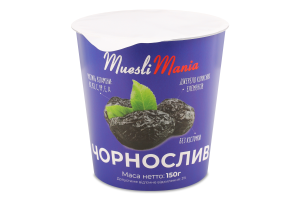 Чорнослив 150г стакан Muesli Mania