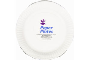 Ahold Paper Plates 9" Coated - 100 CT