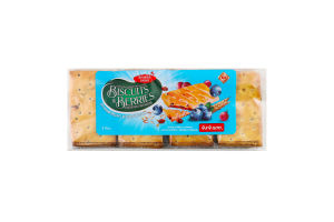 Печиво затяжне з начинкою чорниця та родзинки Biscuits&Berries Zhytomyr Lasoshchi м/у 210г