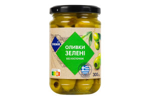 Оливки Премія зелені без кісточок