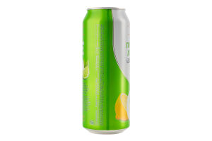 Пиво спеціальне 500мл 0.5% безалкогольне світле фільтроване Лимон-лайм Перша приватна броварня з/б