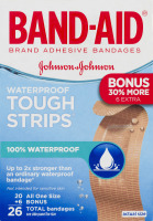 Band-Aid Adhesive Bandages Tough Strips Waterproof - 26 CT