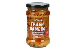 Гриби цілі мариновані пастеризовані Намеко Novus с/б 280г