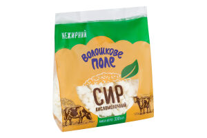 Сир кисломолочний нежирний Волошкове поле м/у 330г