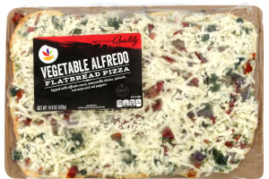Ahold Flatbread Pizza Vegetable Alfredo