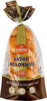 Батон нарезной из пшеничной муки Молочный Рум'янець м/у 450г