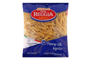 Вироби макаронні з твердих сортів пшениці Penne ziti rigate №24 Pasta Reggia м/у 1кг