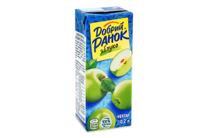 Нектар осветленный стерилизованный Яблоко Добрий Ранок т/п 0.2л