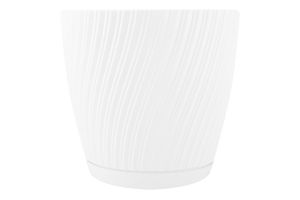 Горщик для рослин з підставкою FORM-plastic 4550 Mika d 15 білий И017
