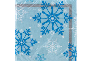 Smart Living Snowflake Swirls Napkins - 16 CT