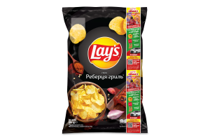Чіпси картопляні Реберця гриль Lay's м/у 120г