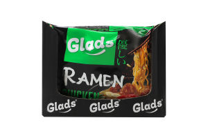 Лапша быстрого приготовления с соусом со вкусом курицы Рамен Glads м/у 105г