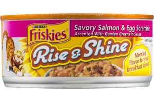 Purina Friskies Rise & Shine Cat Food Savory Salmon & Egg Scramble