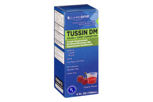 CareOne Tussin DM Cough + Chest Congestion Cherry