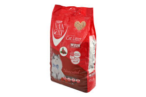 Наполнитель кошачий белый Unscented Super Premium VanCat 10кг