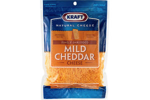 Kraft Finely Shredded Mild Cheddar Cheese
