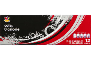Ahold Cola 0 Calorie Soda - 12 CT