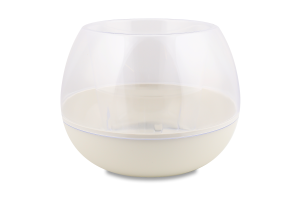 Горщик д/квітів Сфера біла троянда 14см Алеана