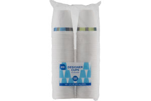 Smart Sense Designer Cups For Cold Drinks - 100 CT