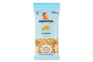 Макарони для дітей від 3років фігурні Малятко м/у 250г
