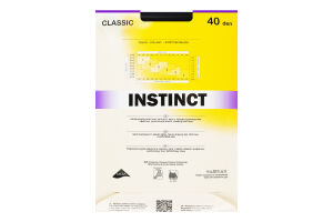 Колготки жіночі Instinct Classic 40den 5 nero