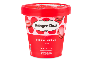 Морозиво Haagen-Dazs Макарон полуниця малина