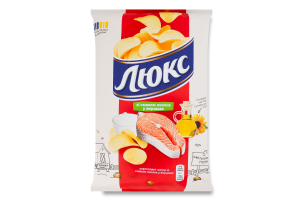 Чипсы картофельные со вкусом лосося в сливках Люкс м/у 125г
