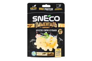 Кульки сирні хрусткі Емменталь 28г д/п SnEco