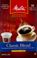 Melitta Coffee Medium Roast Classic Blend - 10 CT