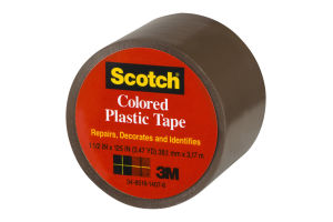 Scotch Brown Colored Plastic Tape