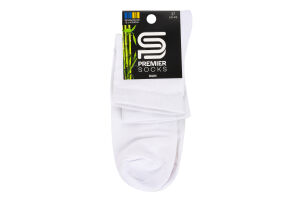Носки мужские бамбуковая пряжа средний паголенок Premier socks 27 белый