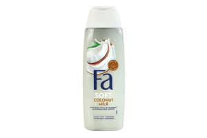 Крем-гель для душа с ароматом кокоса Coconut milk Soft Fa 250мл