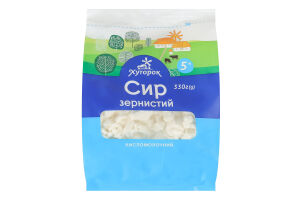 Творог 5% зернистый Хуторок м/у 330г