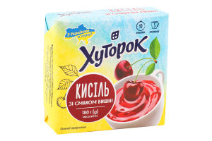 Кисіль зі смаком вишні Хуторок м/у 180г