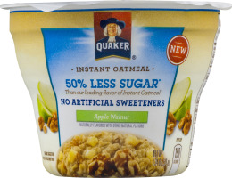 Quaker Instant Oatmeal 50% Less Sugar Apple Walnut