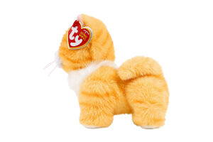 Игрушка мягкая для детей от 3лет 15см №37410 Рыжая кошка Мелани Beanie babies TY 1шт