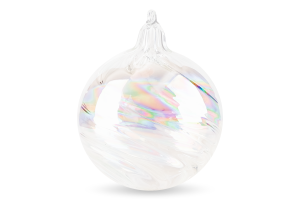 Прикраса ялинкова Вертеп часу скляна 8см 884789