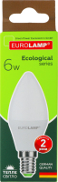 Лампа світлодіодна 6W E14 3000К Ecological Eurolamp 1шт