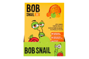 Мармелад фруктово-ягодный Apple-mango-pumpkin-chia Jellies Bob Snail к/у 10х9г