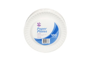 Ahold Paper Plates 7" Coated - 100 CT