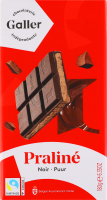 Шоколад чорний Galler з начинкою праліне