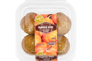 Ahold Pumpkin Muffins with Cream Cheese Filling - 4 CT